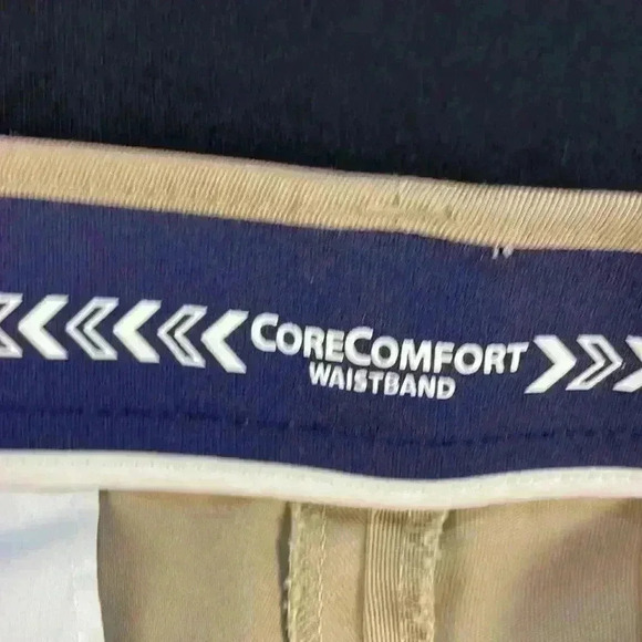 Round Tree and Yorke khaki Travel Smart men’s work pants straight fit stretch - Picture 5 of 9